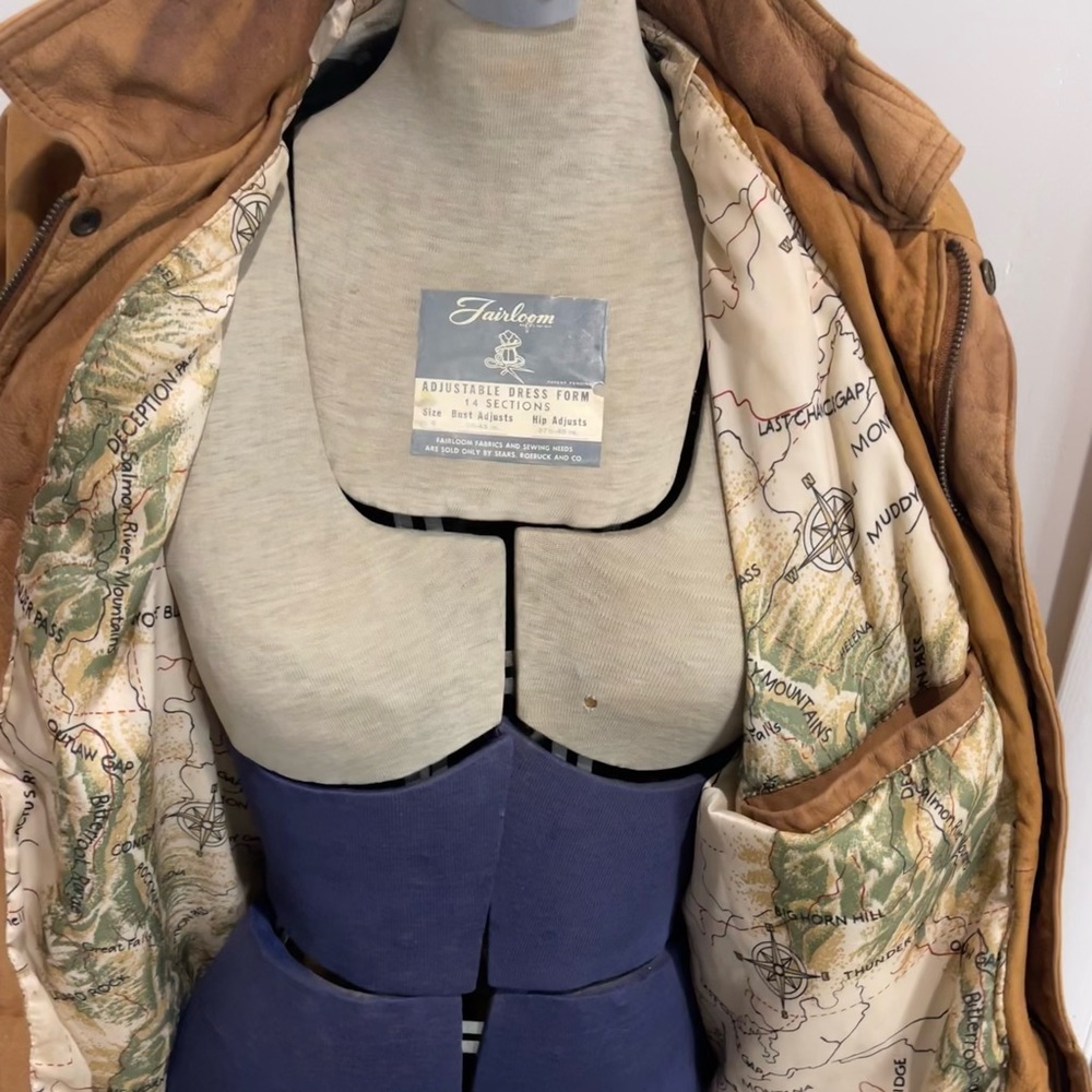 Marlboro Bomber Leather Coat